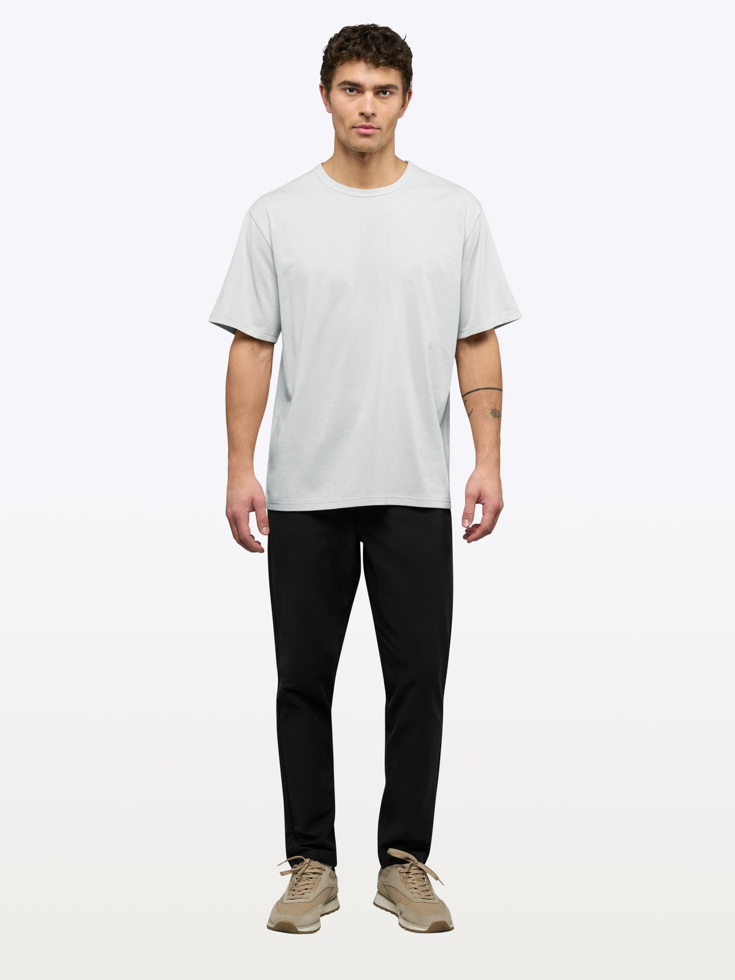 Overtime Oversized Tee | White Relaxed-Fit