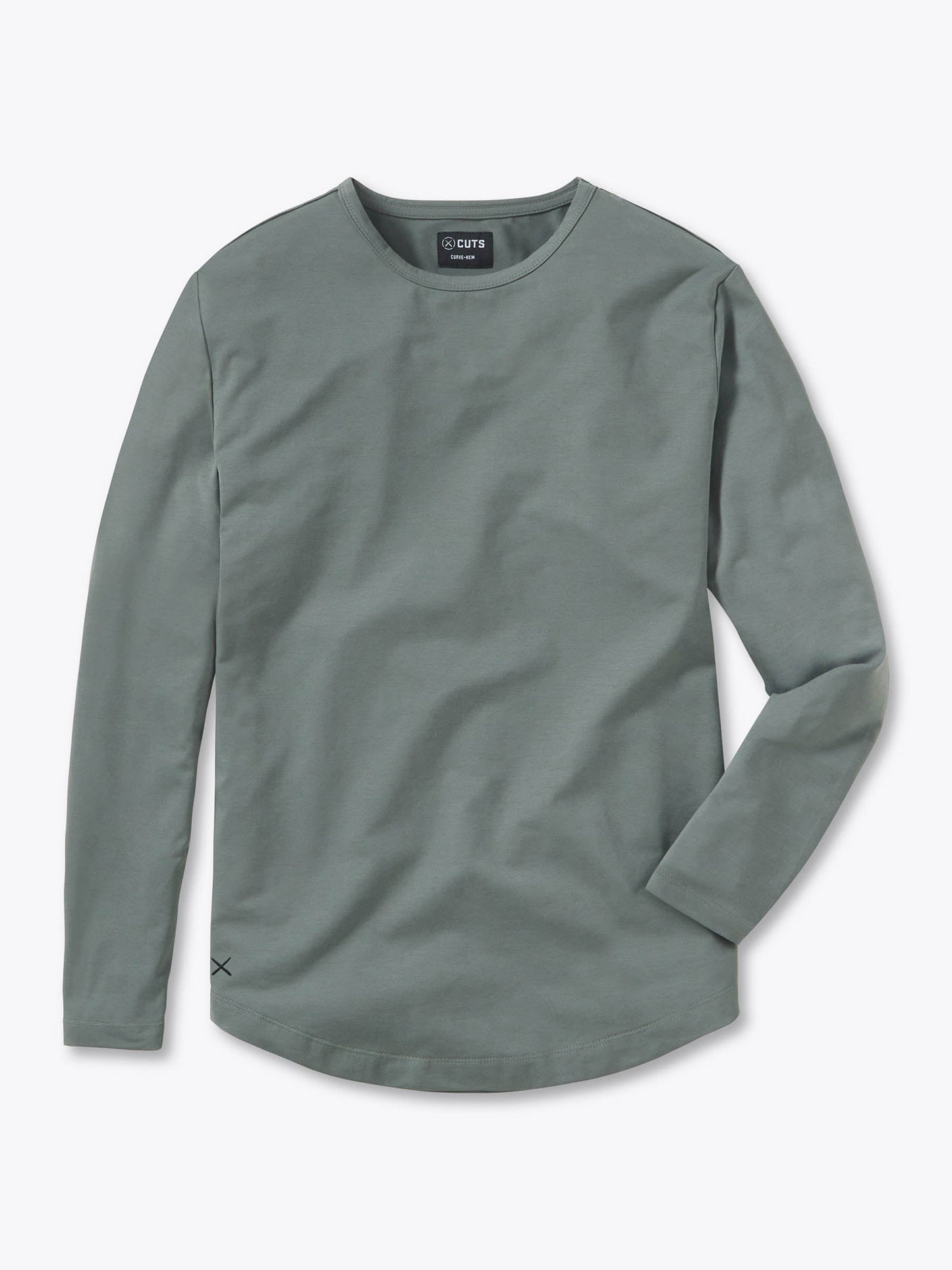 AO Long Sleeve Curve-Hem Tee | Sage Signature-fit PYCA Pro®