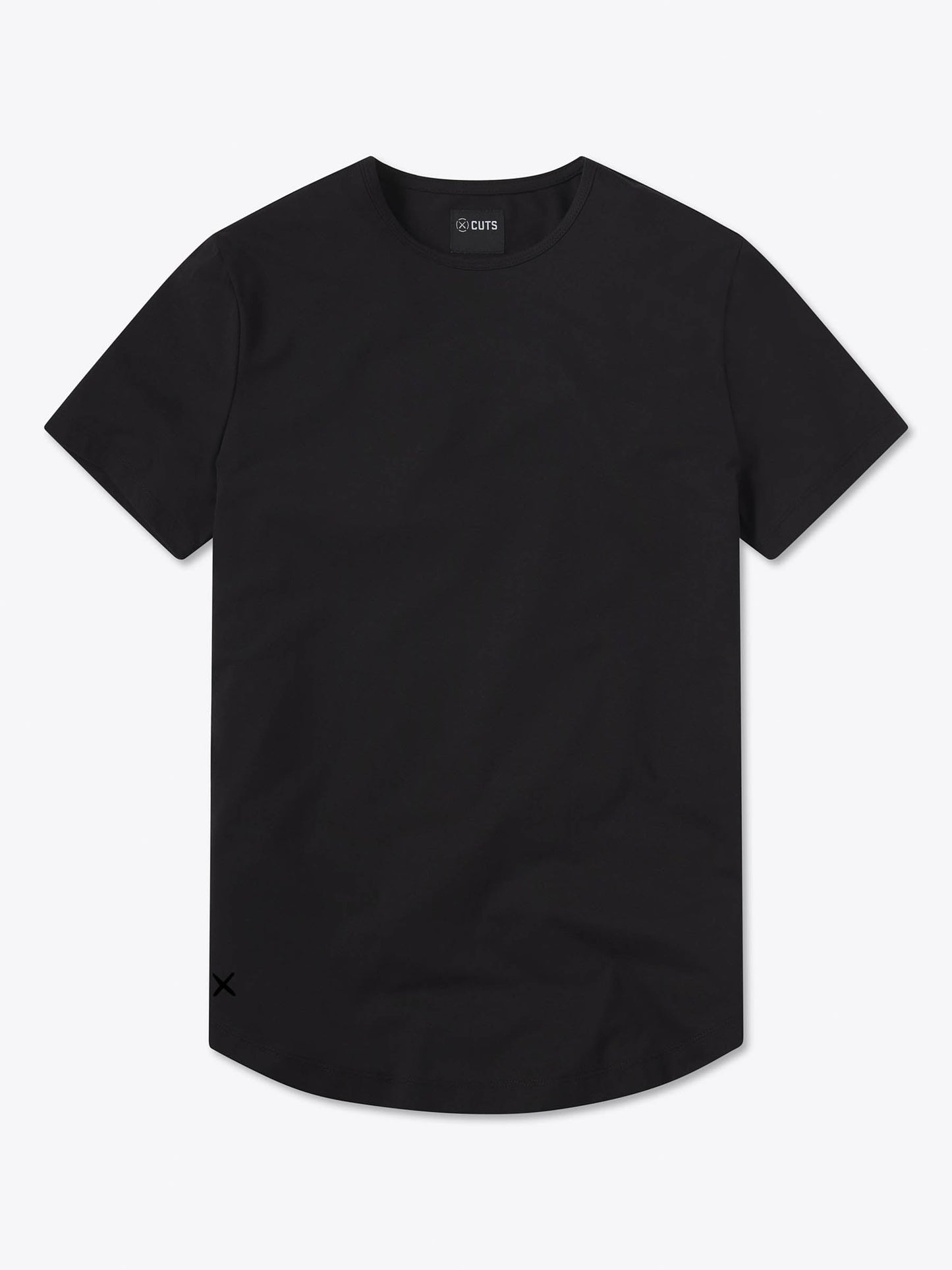 AO Curve-Hem Tee | Black Signature-fit PYCA Pro®