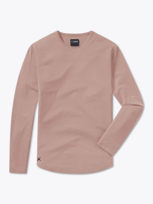 AO Long Sleeve Curve-Hem Tee | Mountain Mist Signature-fit PYCA Pro®