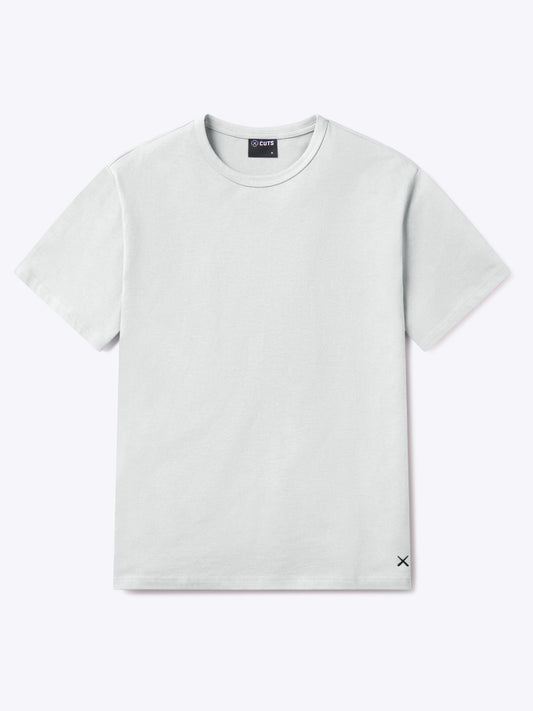 Overtime Oversized Tee | White Relaxed-Fit