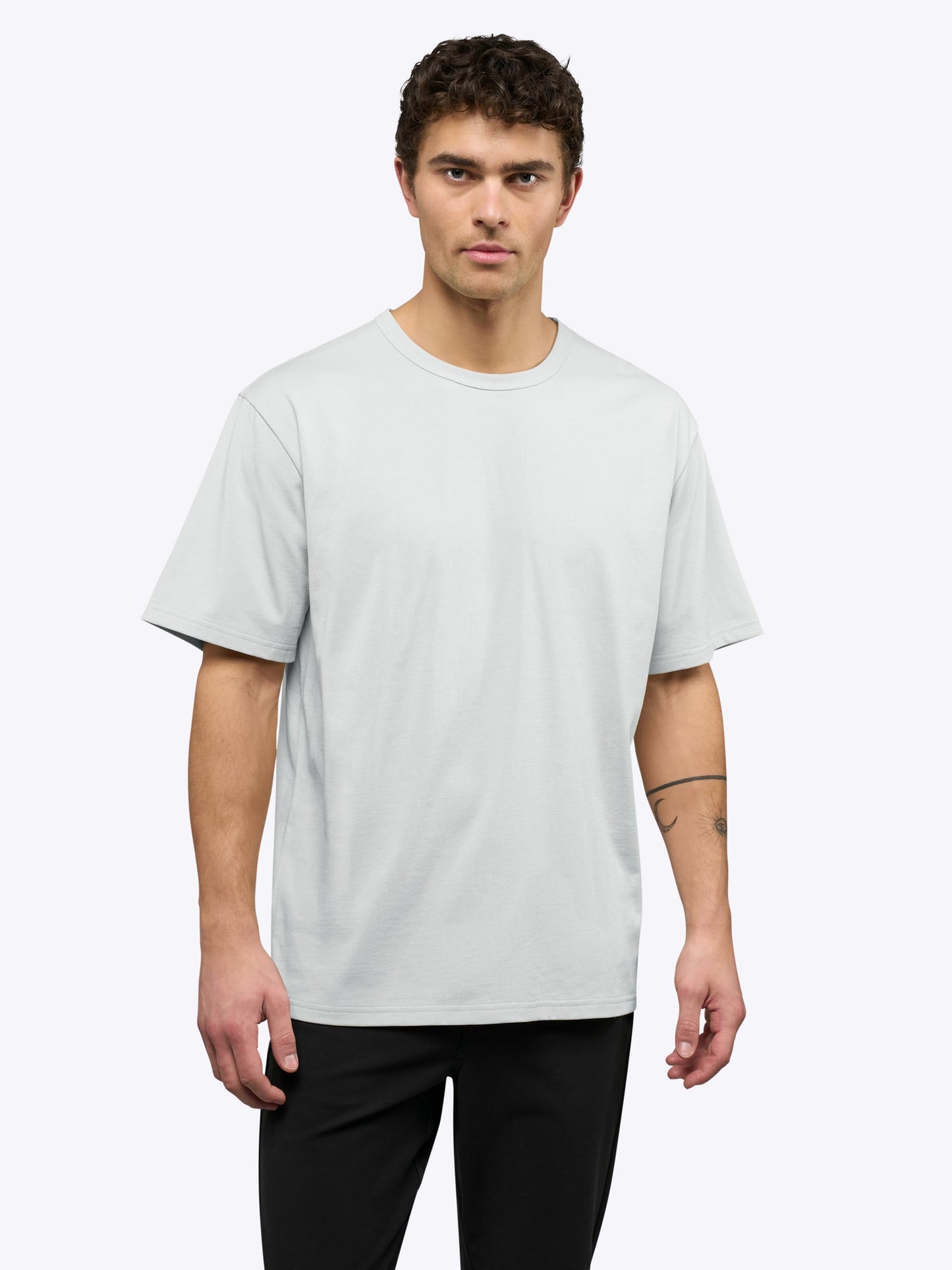 Overtime Oversized Tee | White Relaxed-Fit