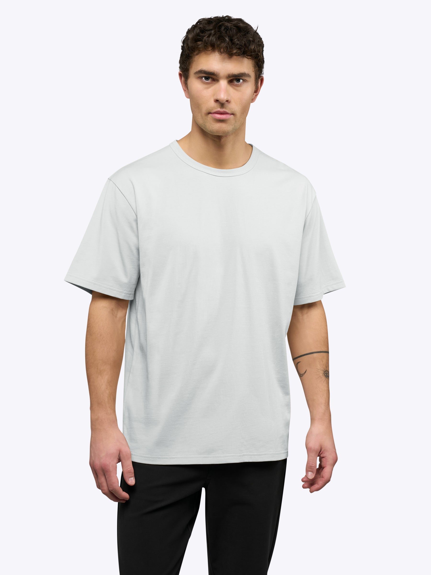 Overtime Oversized Tee | White Relaxed-Fit