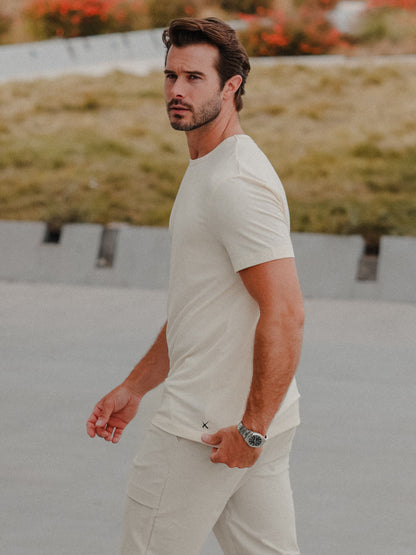 AO Forever Tee | Ivory Classic-Fit PYCA Pro®