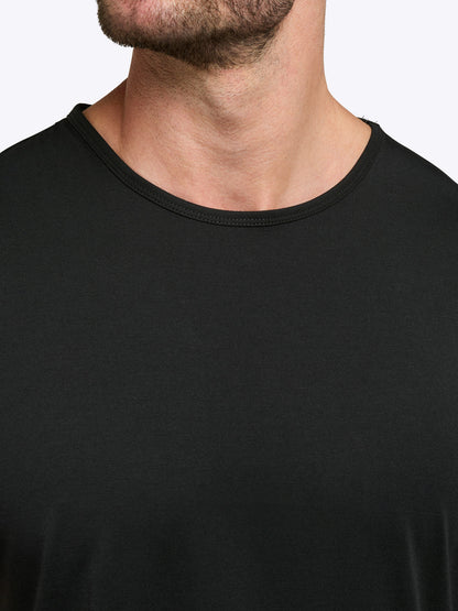 AO Curve-Hem Tee | Black Signature-fit PYCA Pro®